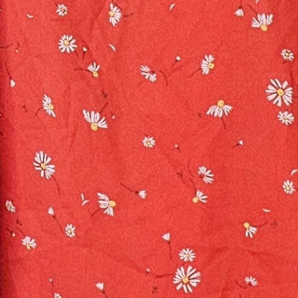 Daniel Rainn Women's Orange Sleeveless Floral Flowy Daisy Print Top, Size Small - Picture 7 of 11